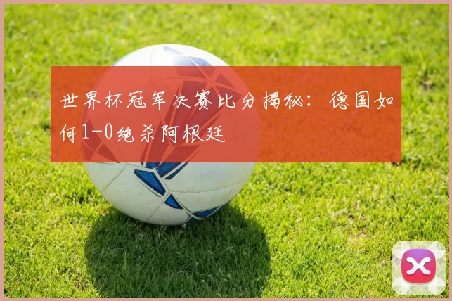 世界杯冠军决赛比分揭秘:德国如何1-0绝杀阿根廷
