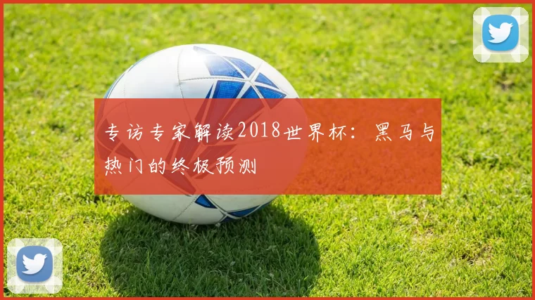 专访专家解读2018世界杯:黑马与热门的终极预测