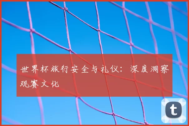 世界杯旅行安全与礼仪：深度洞察观赛文化